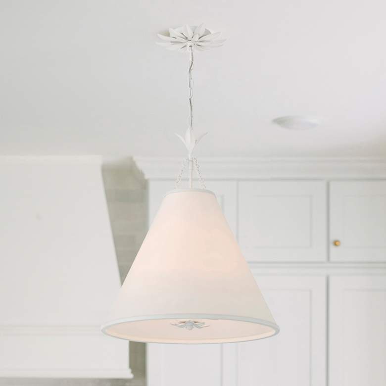 Image 7 Broche 4 Light Matte White Pendant more views
