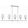 2_Broche 5 Light Antique Silver Chandelier more views