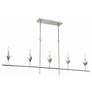 6_Broche 5 Light Antique Silver Chandelier more views
