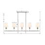 Broche 5 Light Antique Silver Chandelier