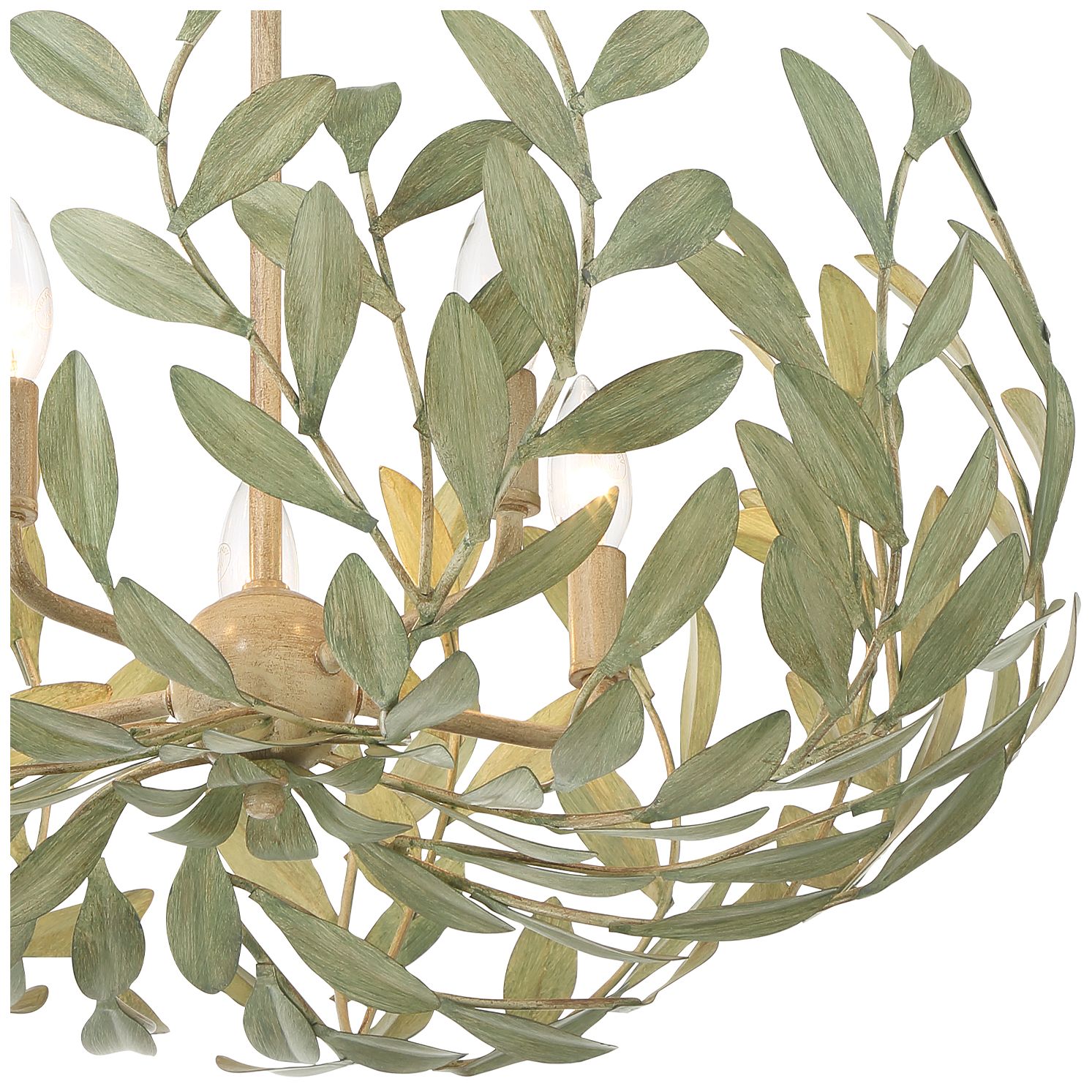 Image 5 Broche 5 Light Champagne Green Tea Chandelier more views