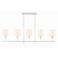 Broche 53 1/2" Wide Matte White 5-Light Linear Chandelier