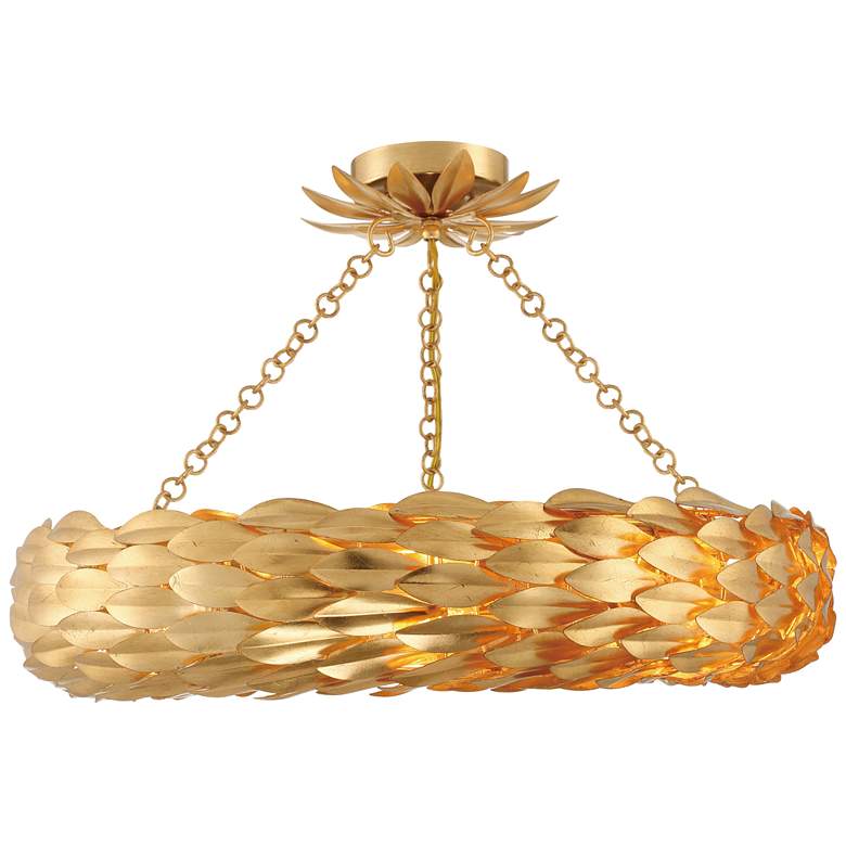 Image 1 Broche 6 Light Antique Gold Ceiling Mount