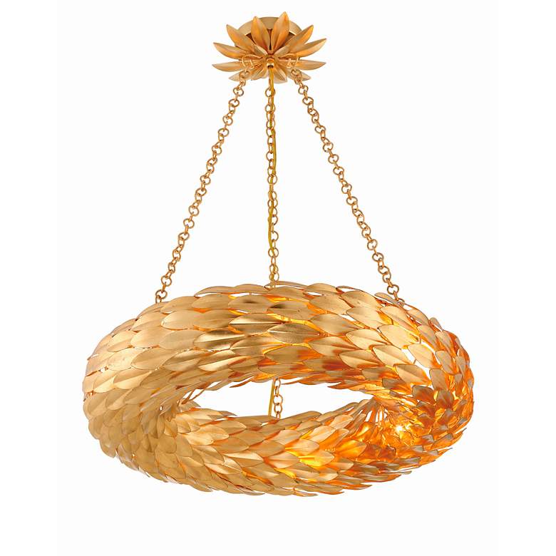 Image 4 Broche 6 Light Antique Gold Ceiling Mount more views