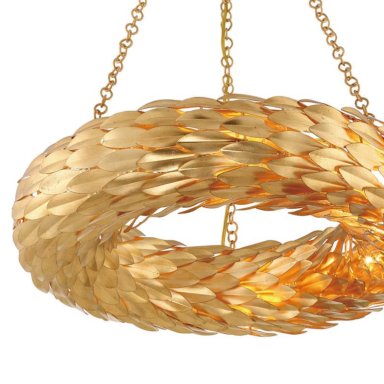 Image 5 Broche 6 Light Antique Gold Ceiling Mount more views