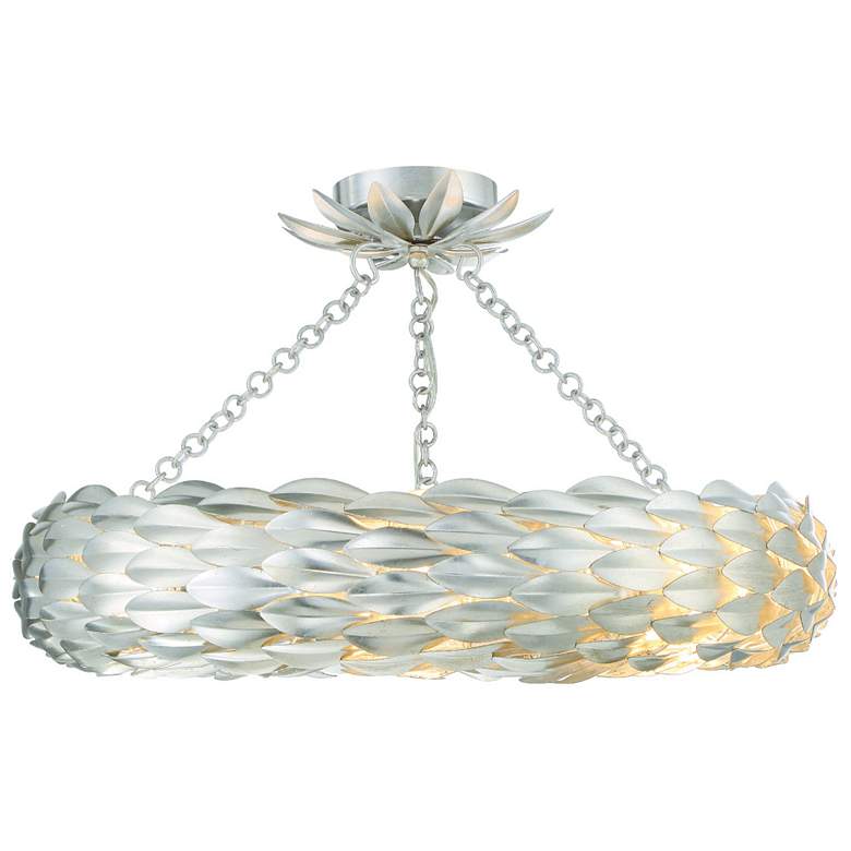 Image 1 Broche 6 Light Antique Silver Ceiling Mount