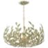 Broche 6 Light Champagne Green Tea Chandelier