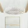 1_Broche 6 Light Matte White Pendant