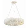 3_Broche 6 Light Matte White Pendant more views