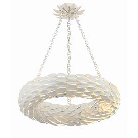 Image5 of Broche 6 Light Matte White Pendant more views