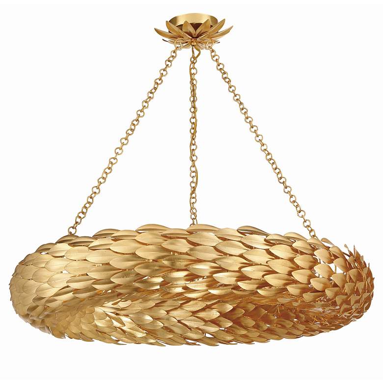 Image 4 Broche 8 Light Antique Gold Pendant more views