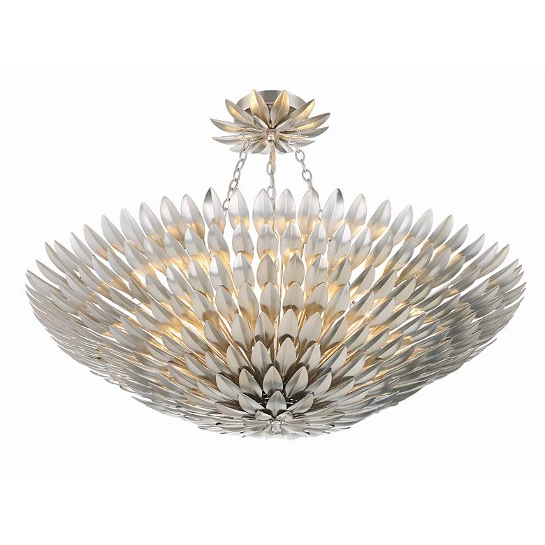 Image 2 Broche 8 Light Antique Silver Ceiling Mount more views