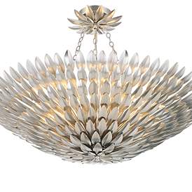 Image3 of Broche 8 Light Antique Silver Ceiling Mount more views