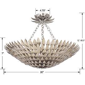 Image5 of Broche 8 Light Antique Silver Ceiling Mount more views