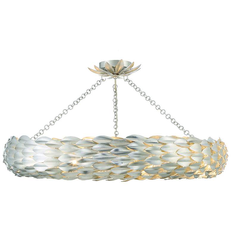 Image 1 Broche 8 Light Antique Silver Ceiling Mount