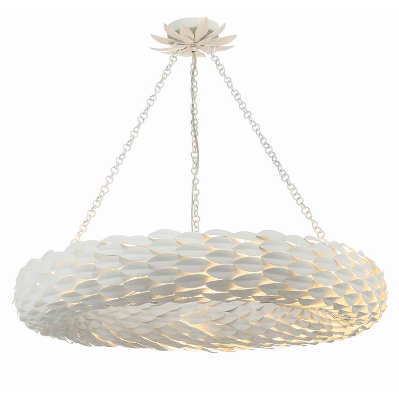 Image 4 Broche 8 Light Matte White Pendant more views