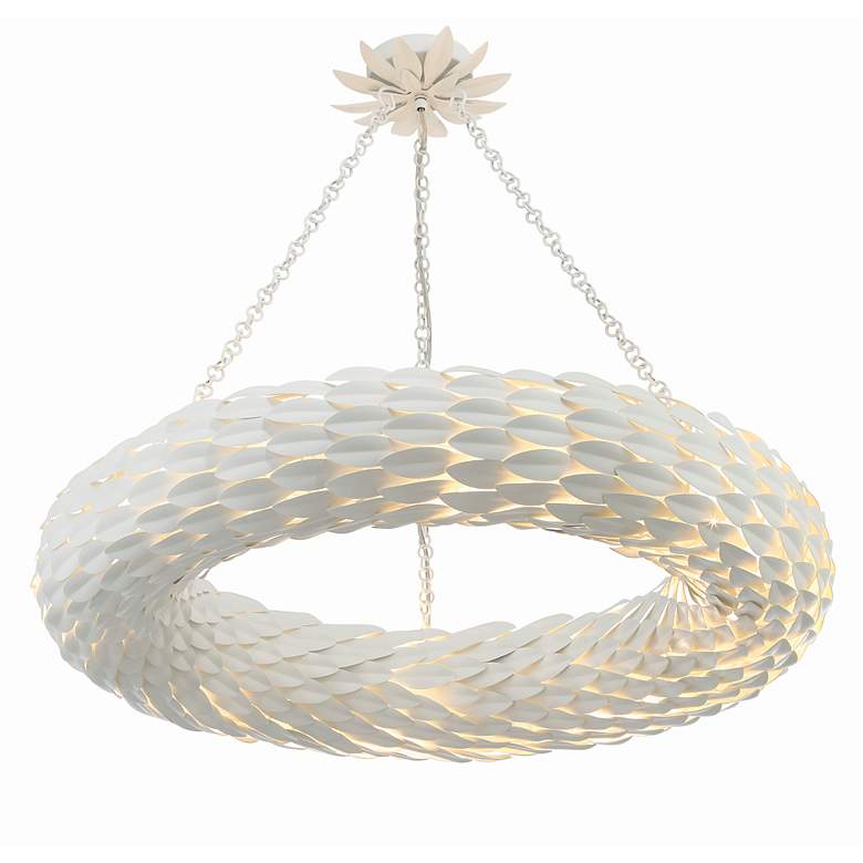 Image 5 Broche 8 Light Matte White Pendant more views