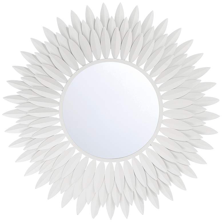 Image 1 Broche Matte White 24in Mirror