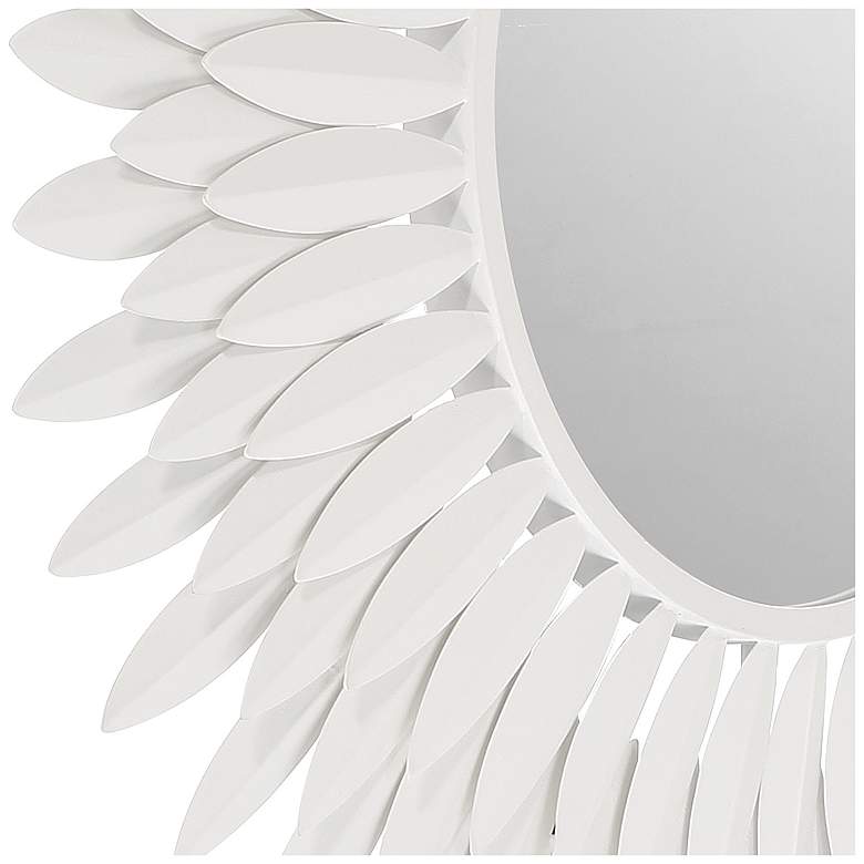Image 2 Broche Matte White 24in Mirror more views