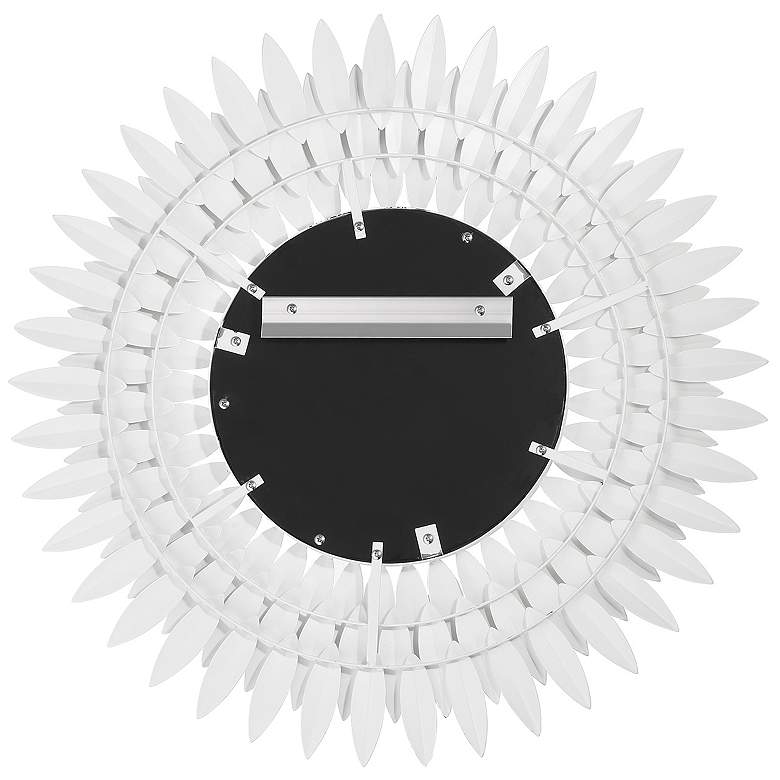 Image 4 Broche Matte White 24in Mirror more views