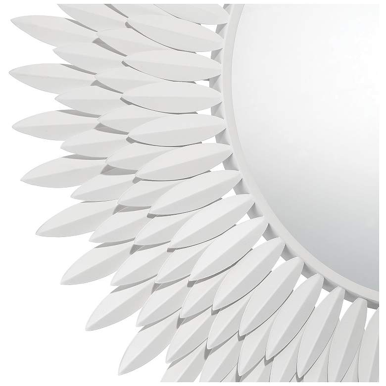 Image 2 Broche Matte White 30in Mirror more views
