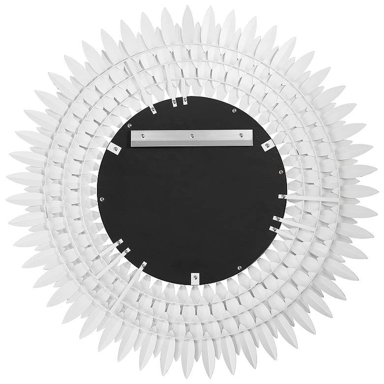 Image 4 Broche Matte White 30in Mirror more views
