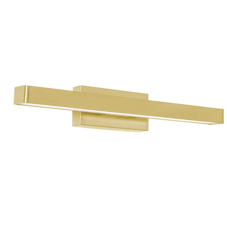 Image 1 Brock 18" Wide Satin Brass LED Vanity