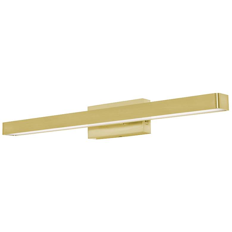 Image 1 Brock 24" Wide Satin Brass LED Vanity