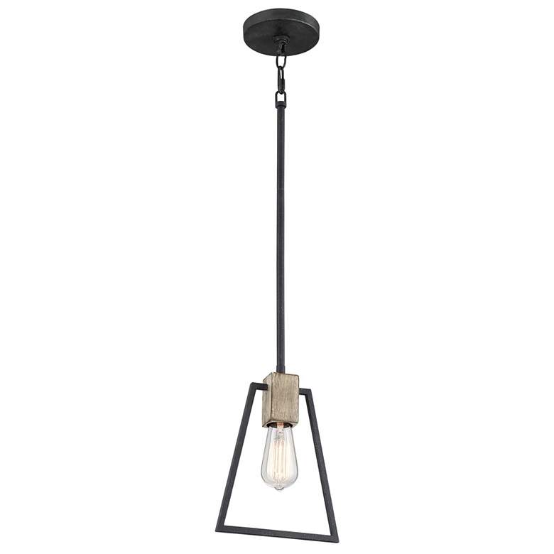 Image 1 Brockton 8-in W Grey Ash Mini Pendant