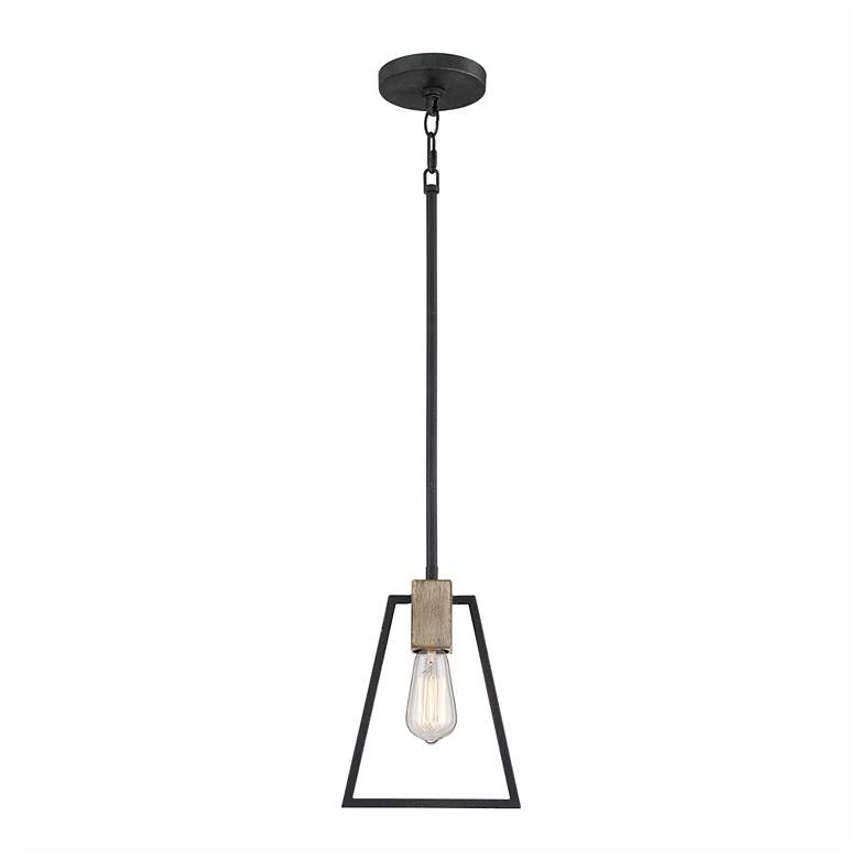 Image 2 Brockton 8-in W Grey Ash Mini Pendant more views