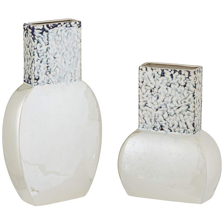 Image 1 Brockton White Ceramic Set of Vases