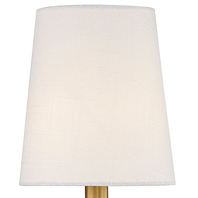 Image 2 Brody 1-Light Wall Sconce in Matte Black with Warm Brass Accents more views