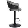 5_Brody Black Faux Leather Swivel Adjustable Stool more views