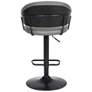 7_Brody Black Faux Leather Swivel Adjustable Stool more views