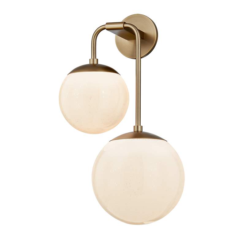 Image 2 Brogan 22 1/4" High Patina Brass 2-Light Wall Sconce