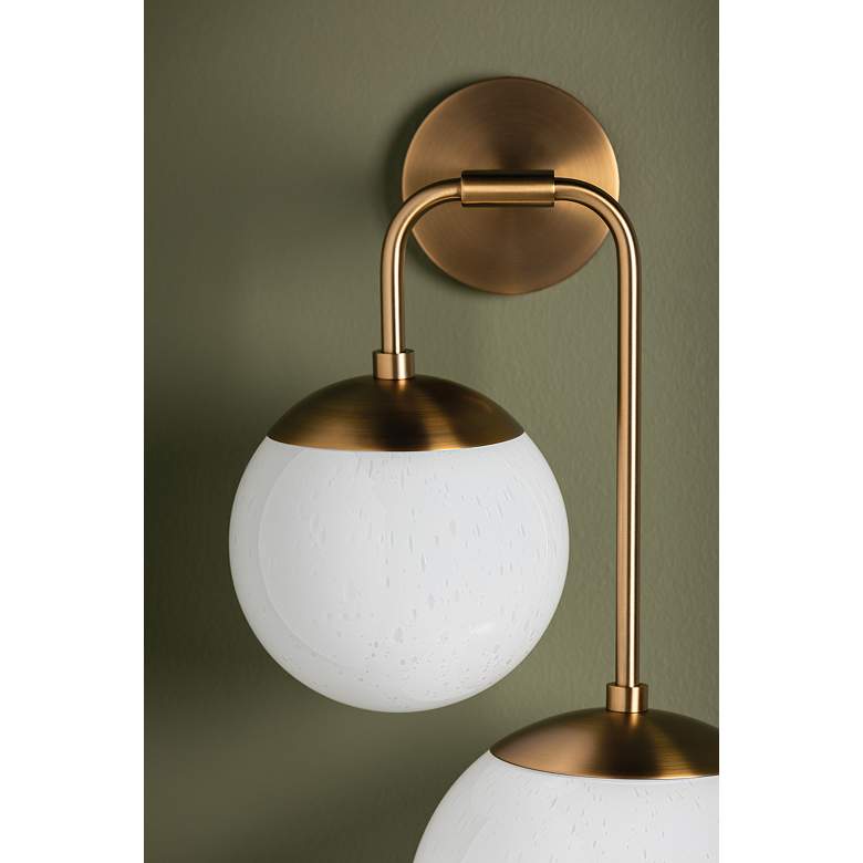 Image 5 Brogan 22 1/4" High Patina Brass 2-Light Wall Sconce more views