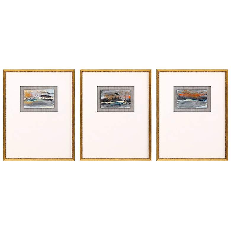 Image 1 Broken Landscape I 19"W x 25"H Framed Art Set of 3