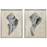 2_Broken Shells I 21"W x 27"H Framed Art - Set of 2