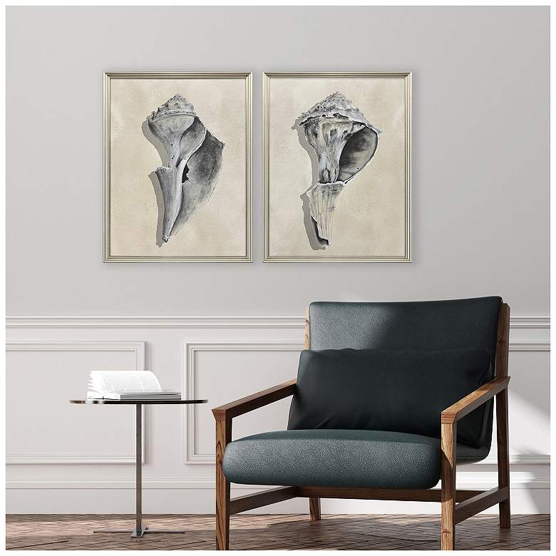 Image 5 Broken Shells I 21"W x 27"H Framed Art - Set of 2 more views