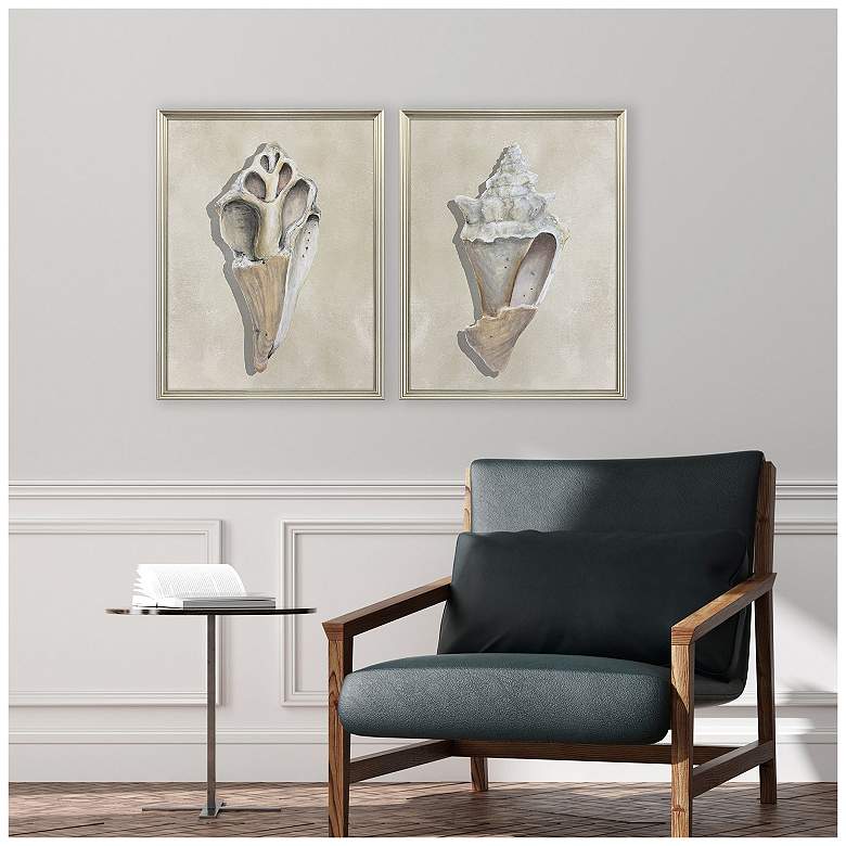 Image 5 Broken Shells II 21"W x 27"H Framed Art - Set of 2 more views