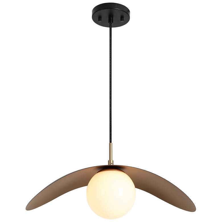 Image 1 Bromeia 1-Light Black Gold Pendant Light