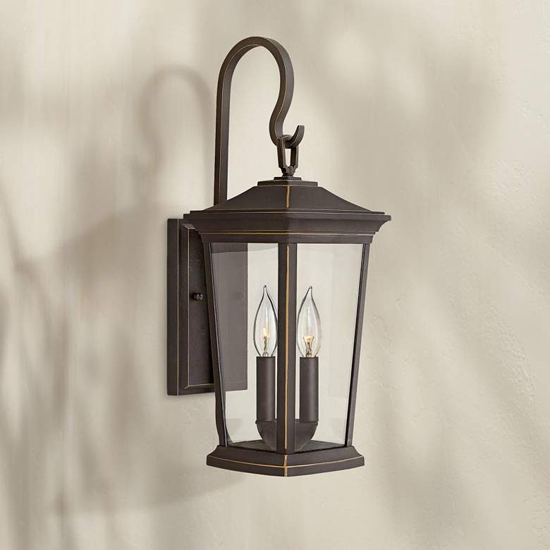 Image 1 Bromley 19 3/4 inch High Oil Rubbed Bronze Outdoor Wall Light