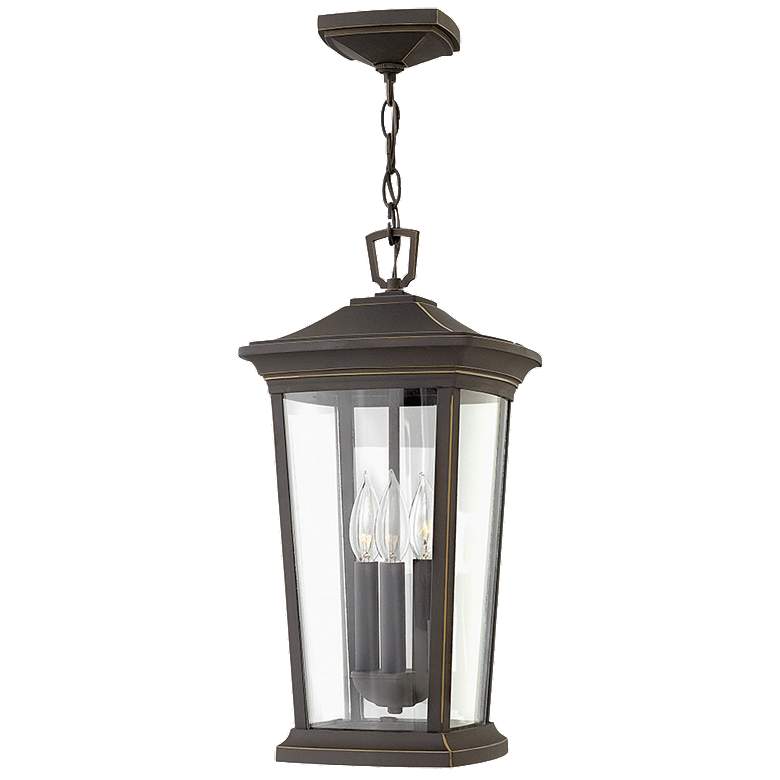 Image 1 Bromley 19 inch High Oil Rubbed Bronze Outdoor Hanging Light