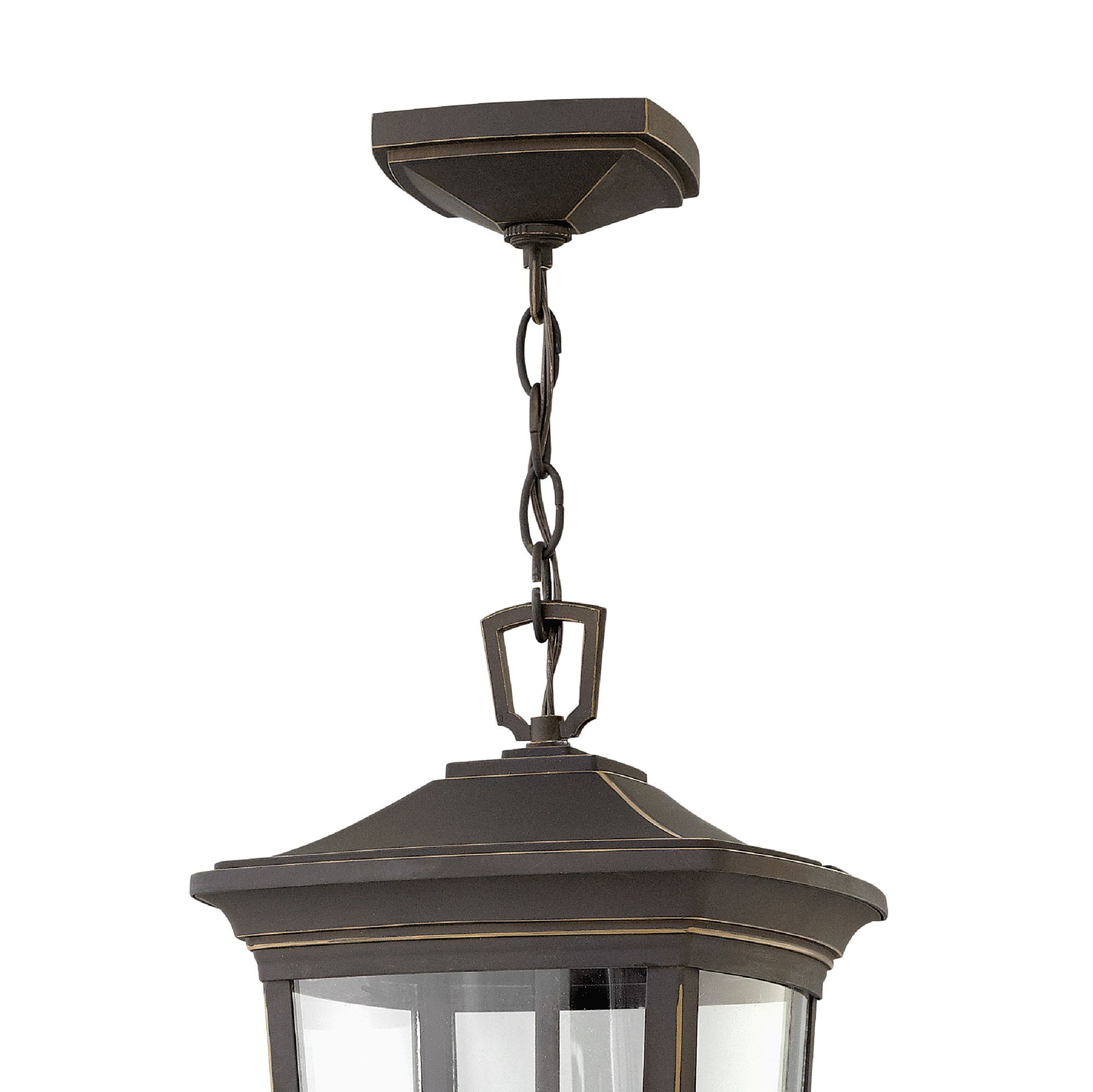 Image 4 Bromley 19" High Oil Rubbed Bronze Outdoor Hanging Light more views