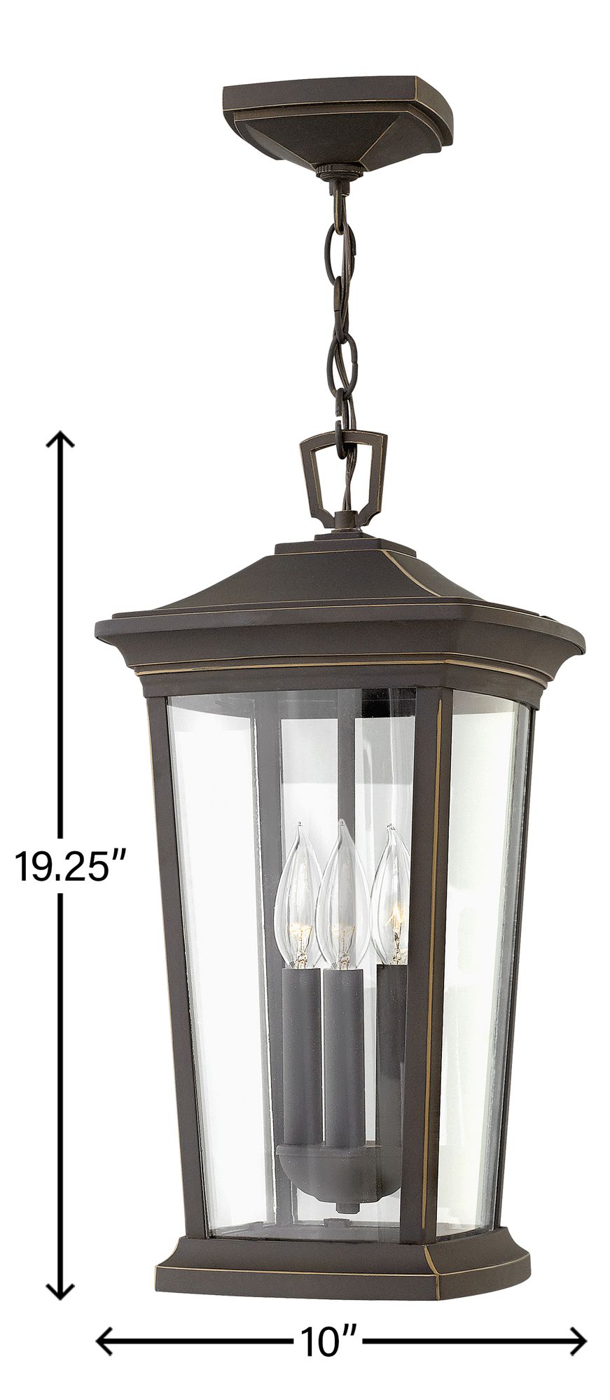 Image 5 Bromley 19" High Oil Rubbed Bronze Outdoor Hanging Light more views