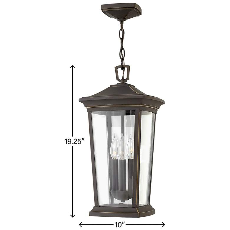 Image 5 Bromley 19" High Oil Rubbed Bronze Outdoor Hanging Light more views