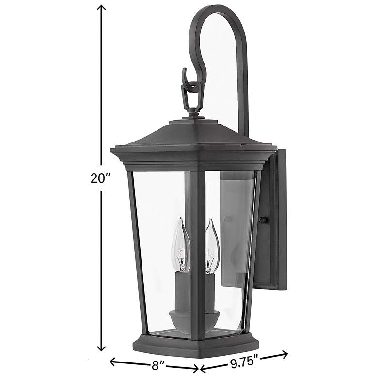 Image 7 Bromley 20" High Museum Black 2-Light LED Outdoor Wall Light more views