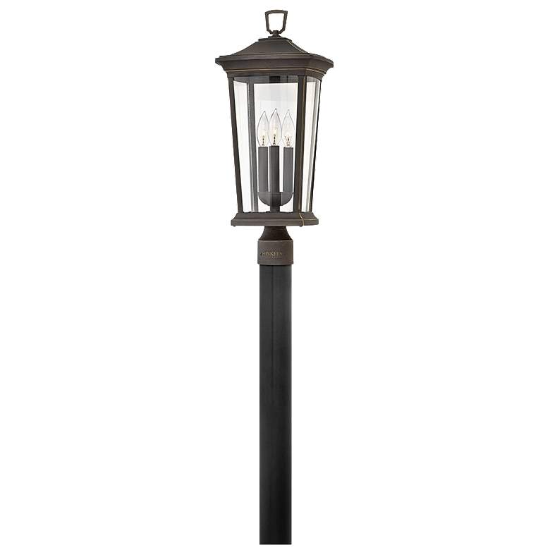 Image 1 Bromley 22 3/4 inch High Museum Black 4 Watts Outdoor Post Light