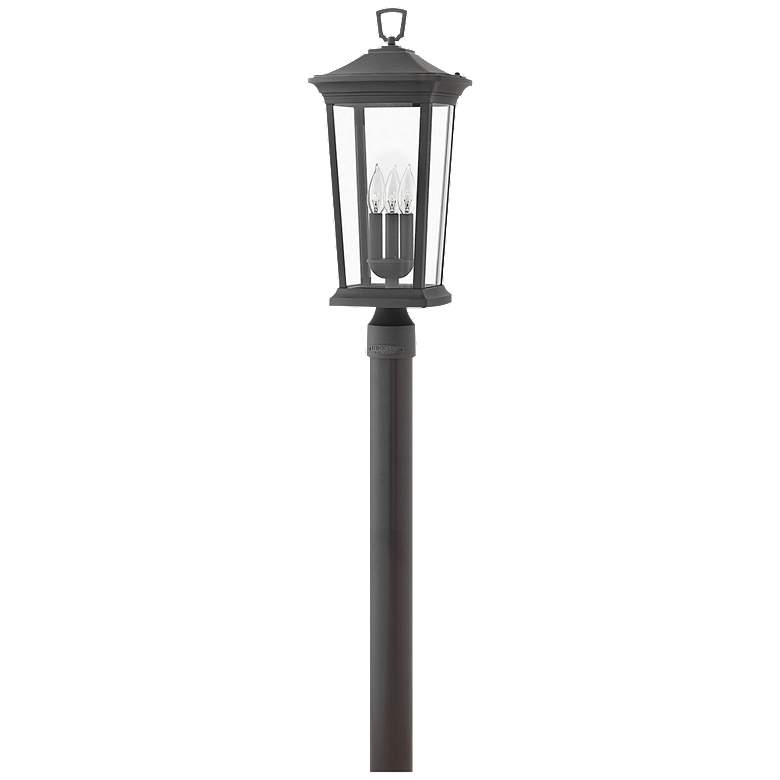 Image 1 Bromley 22 3/4 inch High Museum Black Outdoor Post Light