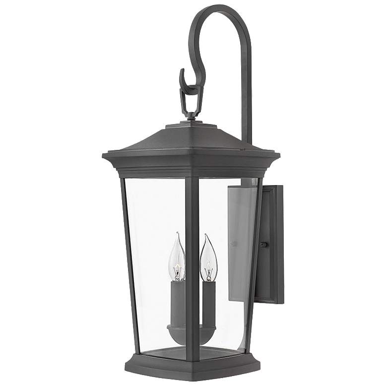 Image 1 Bromley 24 3/4 inch High Museum Black Outdoor Wall Light